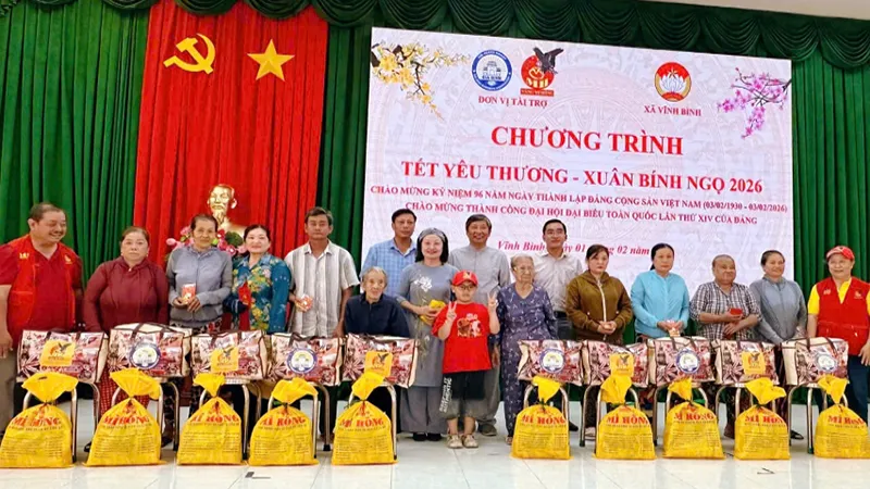 Chương trình “Tết yêu thương – Xuân Bính Ngọ 2026” do Hội Doanh nghiệp Phường Gia Định và Công Ty Mi Hồng phối hợp hỗ trợ.